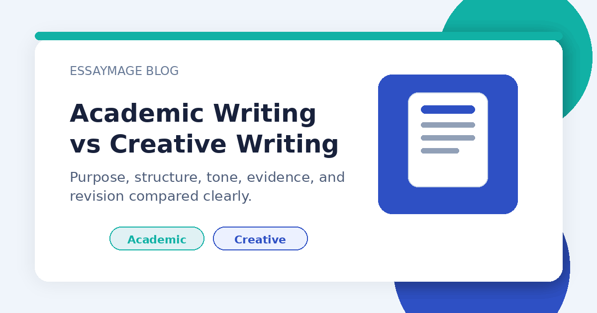 Academic Writing vs Creative Writing: Key Differences