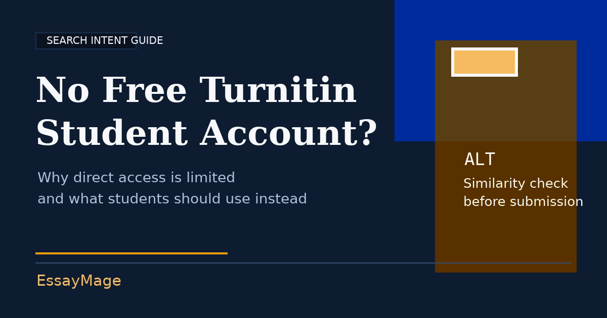 為什麼你在 2026 年還是拿不到「免費的 Turnitin 學生帳號」,以及更好的替代方案