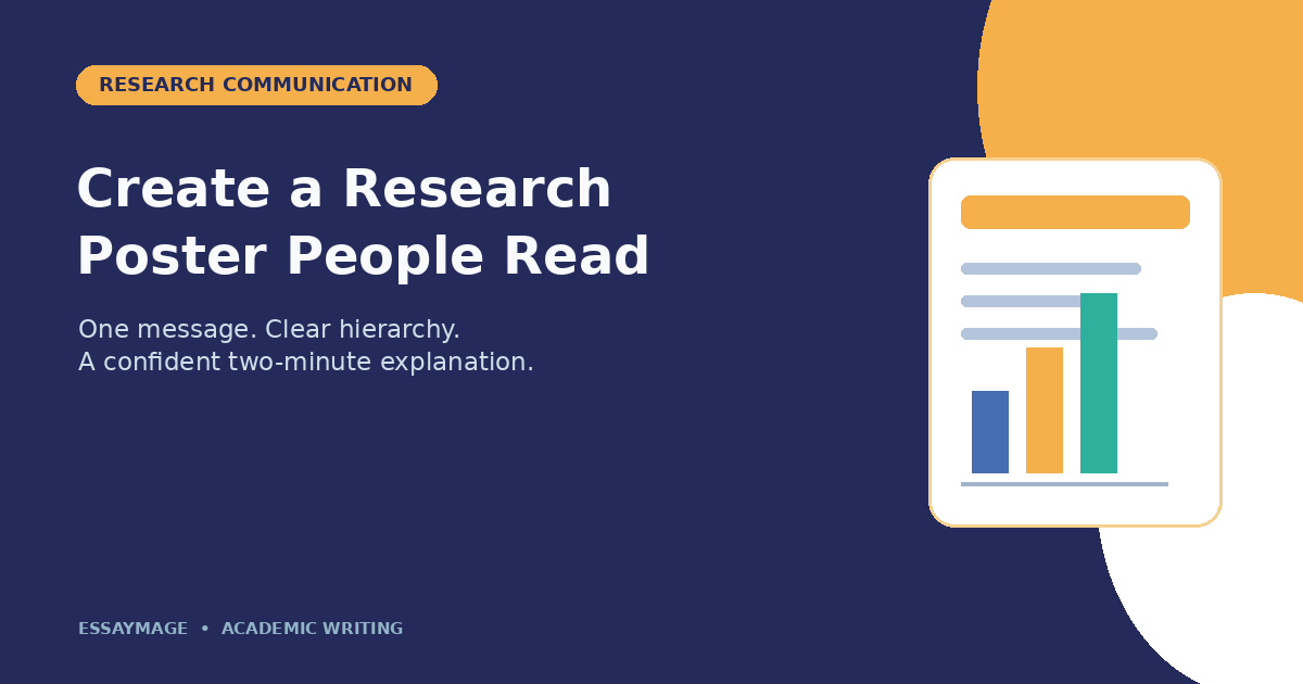How to Create a Research Poster That People Can Read in Two Minutes